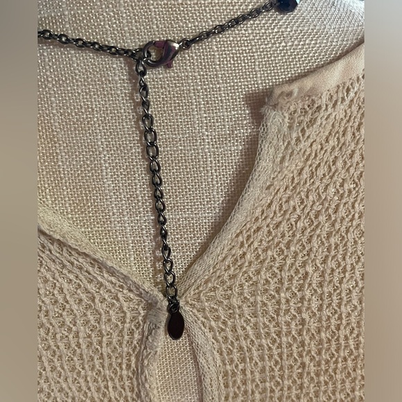 Signed ALDO Long Flapper Style Black AB Crystal & Gun Metal Chain - Picture 9 of 10